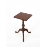 A miniature mahogany tripod table