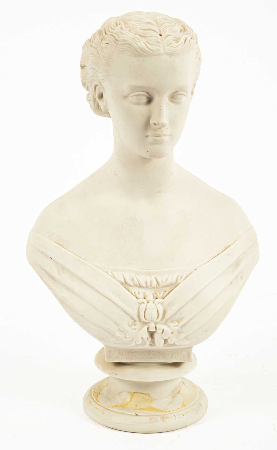 A Copeland Parian bust of HRH Princess Alexandra - Image 3 of 6