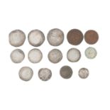 A quantity of Elizabethan and later coins