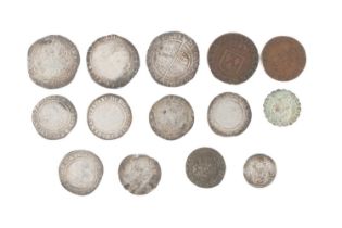 A quantity of Elizabethan and later coins