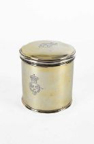 A William IV silver gilt dressing box and cover
