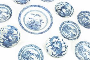 A quantity of Chinese blue and white porcelain