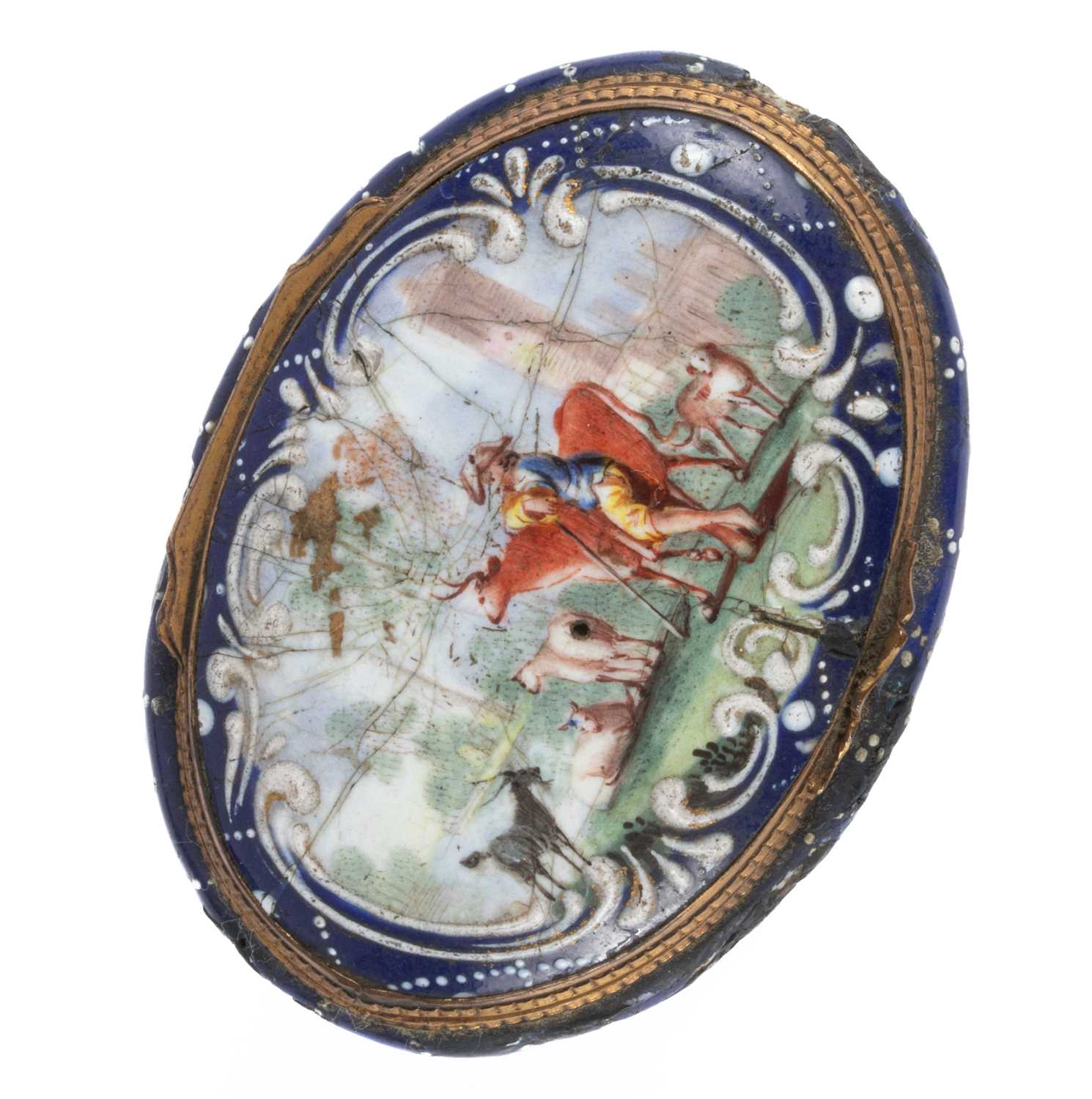 A Birmingham enamel snuff box - Image 6 of 6