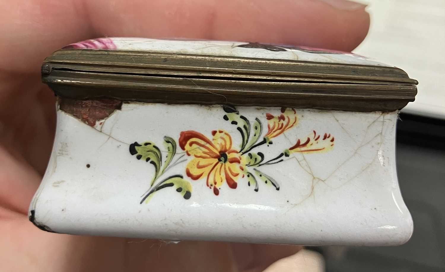 A South Staffordshire enamel snuff box - Bild 6 aus 7