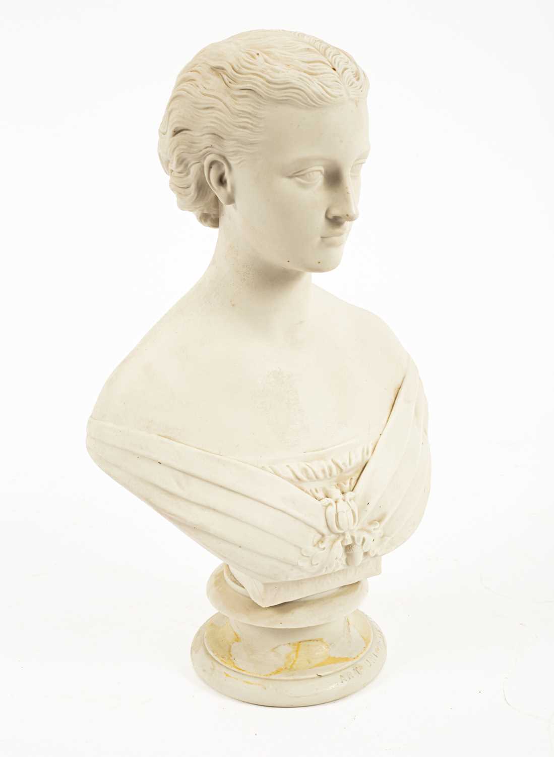 A Copeland Parian bust of HRH Princess Alexandra - Image 5 of 6