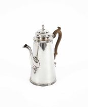 A Scottish silver coffee pot