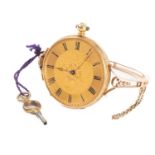 A lady’s yellow metal wristwatch