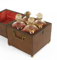 A George III mahogany decanter box