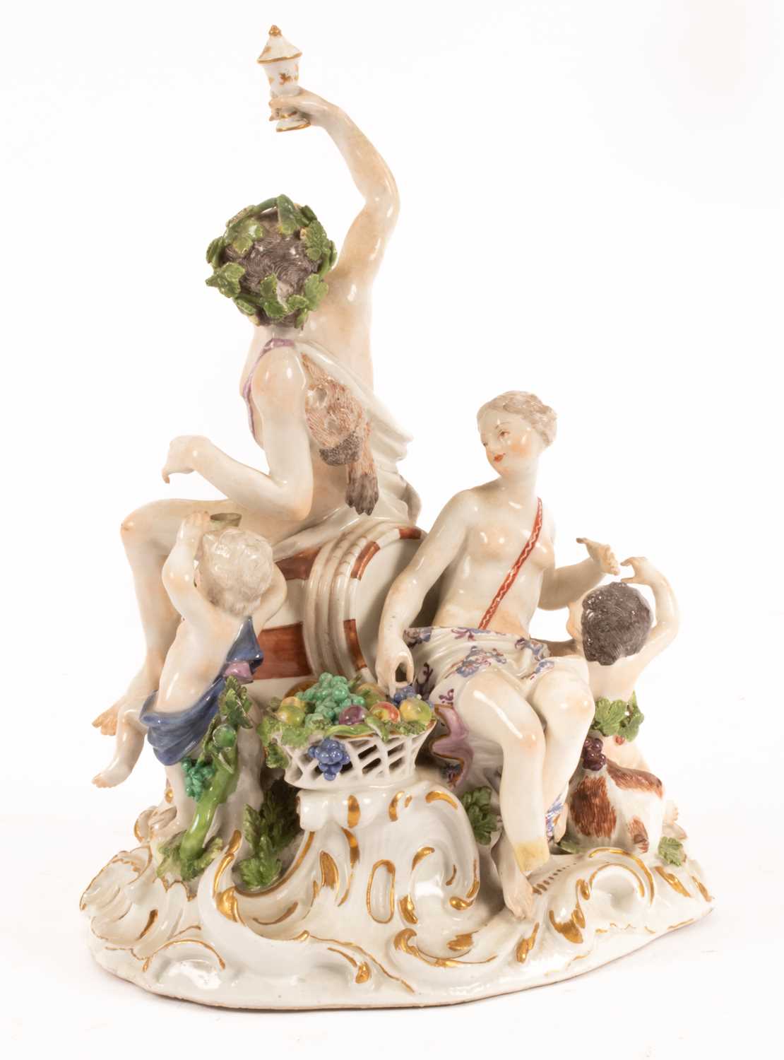 A Meissen mythological group of Bacchus and Ariadne - Image 3 of 6