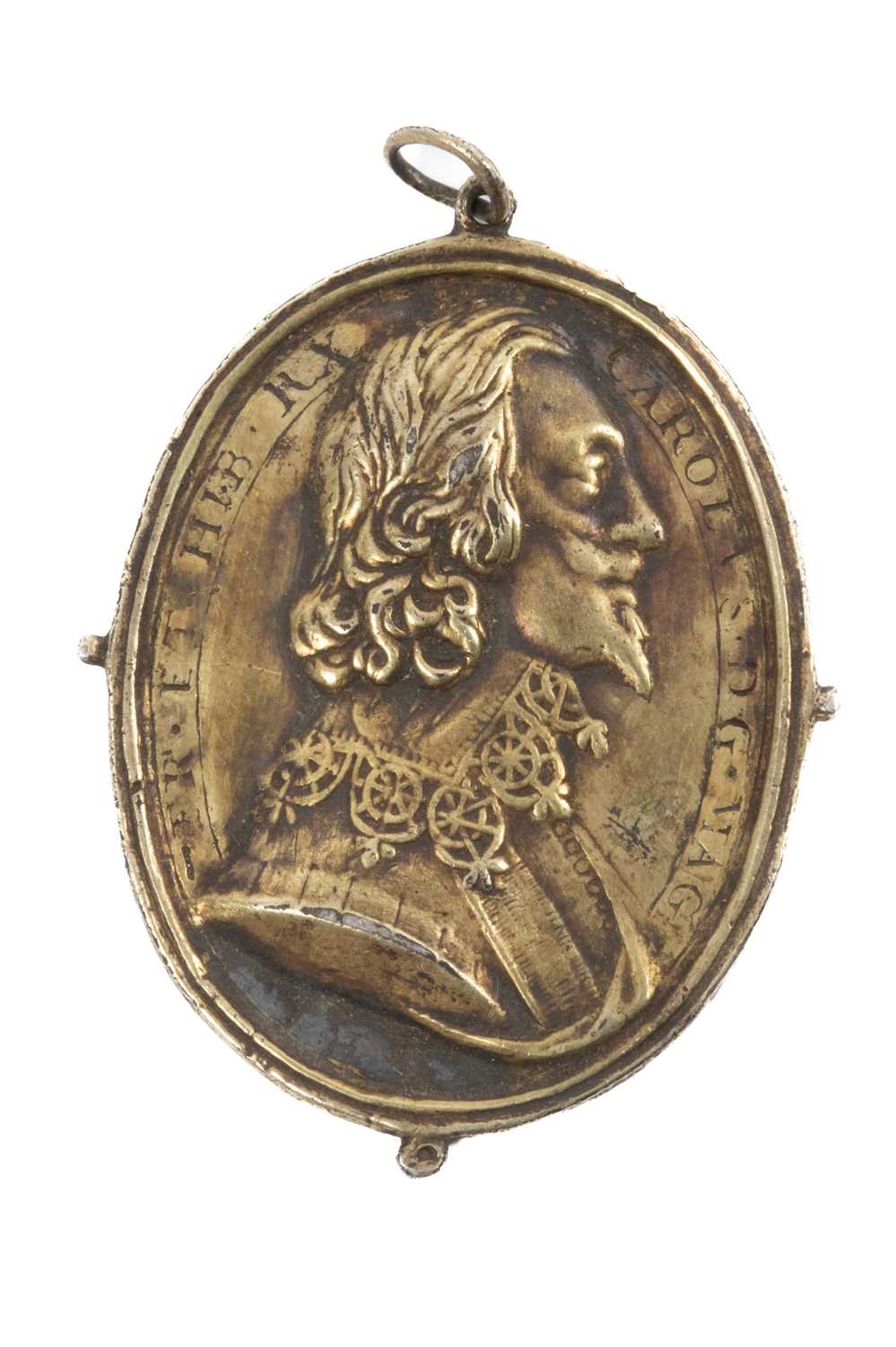 A Charles I cast silver-gilt Royalist badge