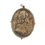 A Charles I cast silver-gilt Royalist badge
