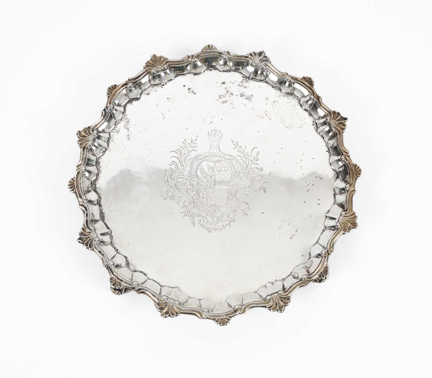 A George II silver salver