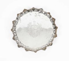 A George II silver salver