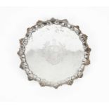 A George II silver salver