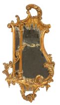 A Victorian mirror of Chippendale design