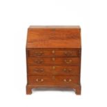 A George III mahogany bureau