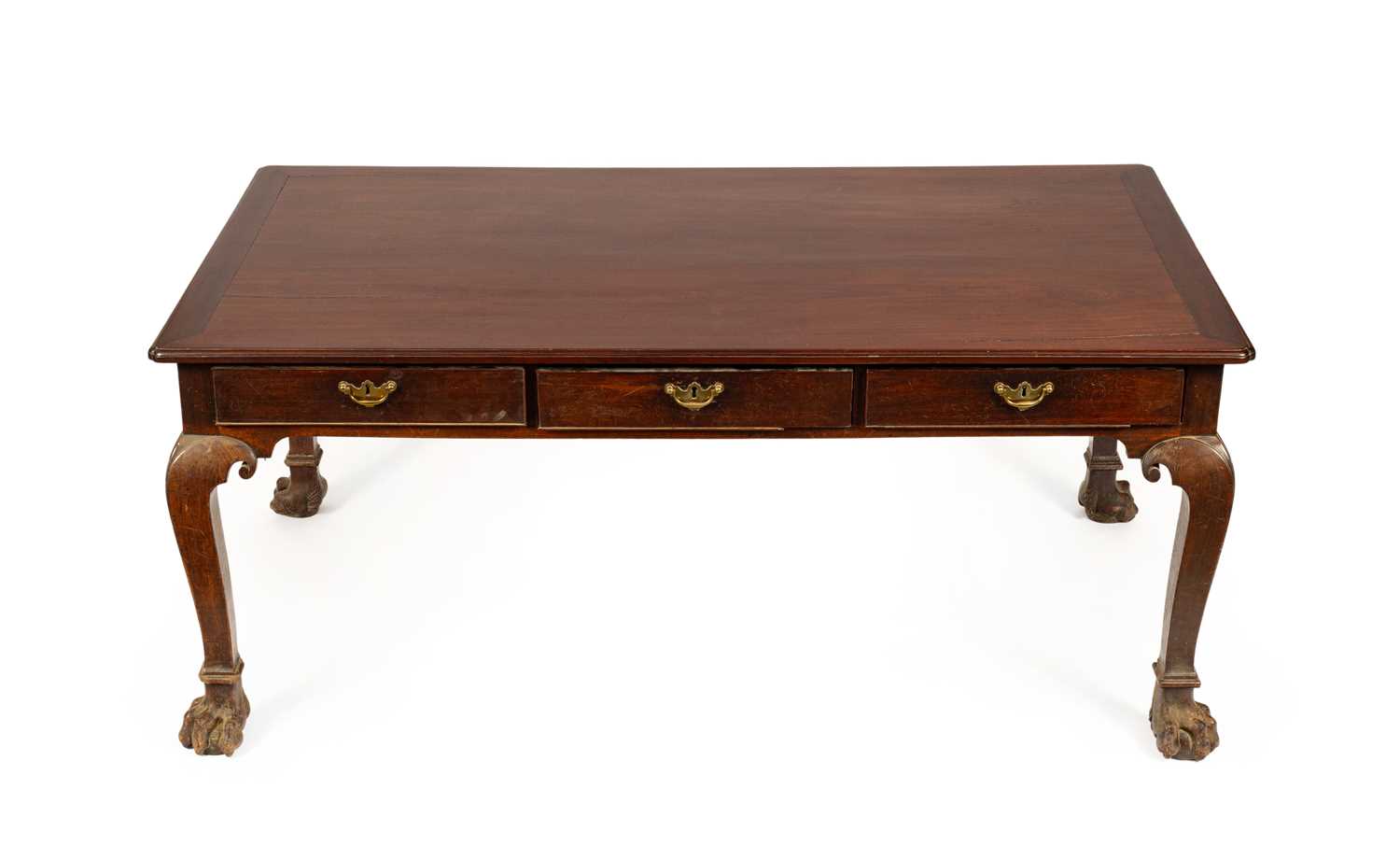 A George II Irish mahogany library table