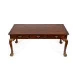 A George II Irish mahogany library table