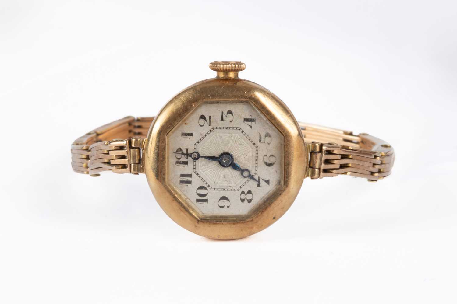 A lady's 18ct gold cased cocktail watch