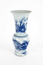 A Chinese blue and white Yen Yen vase