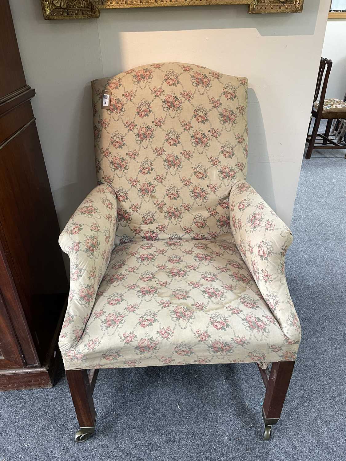 A near pair of Victorian easy armchairs - Image 11 of 11