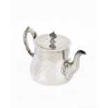 A Victorian silver teapot