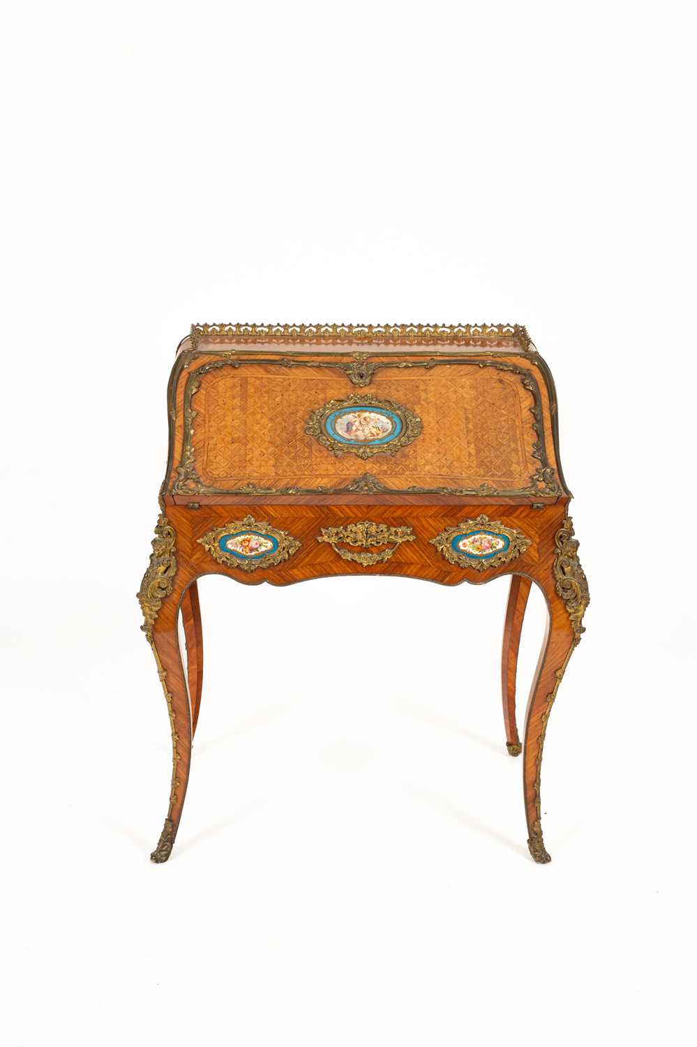 A Louis XV style ormolu mounted kingwood bureau de dame - Image 2 of 20