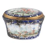 A Birmingham enamel snuff box