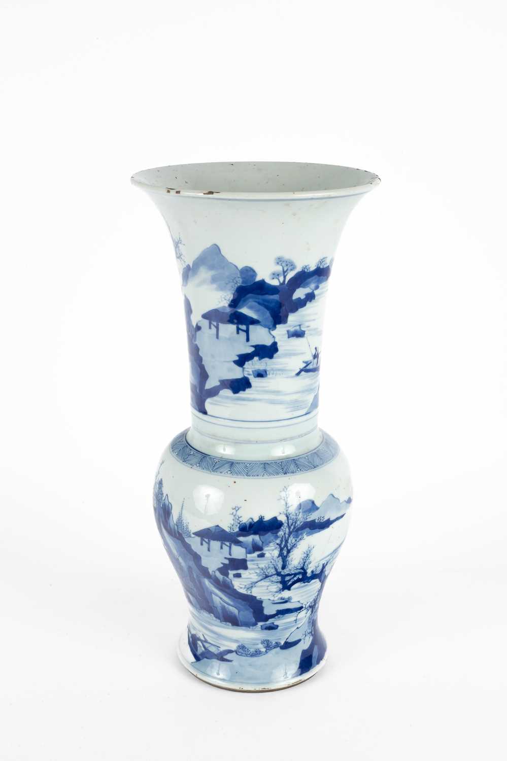 A Chinese blue and white Yen Yen vase - Image 2 of 14