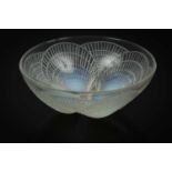 A René Lalique coquille opalescent bowl