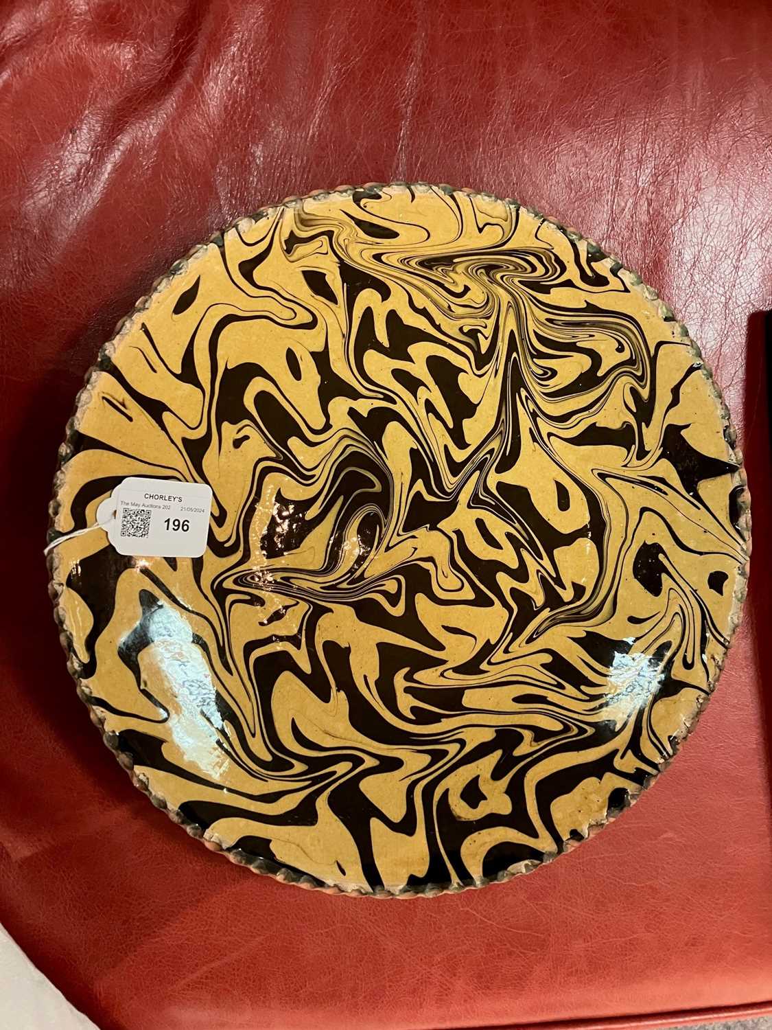 Two marbled slipware dishes - Image 6 of 9