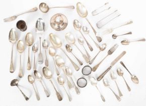 A quantity of mixed silver flatware