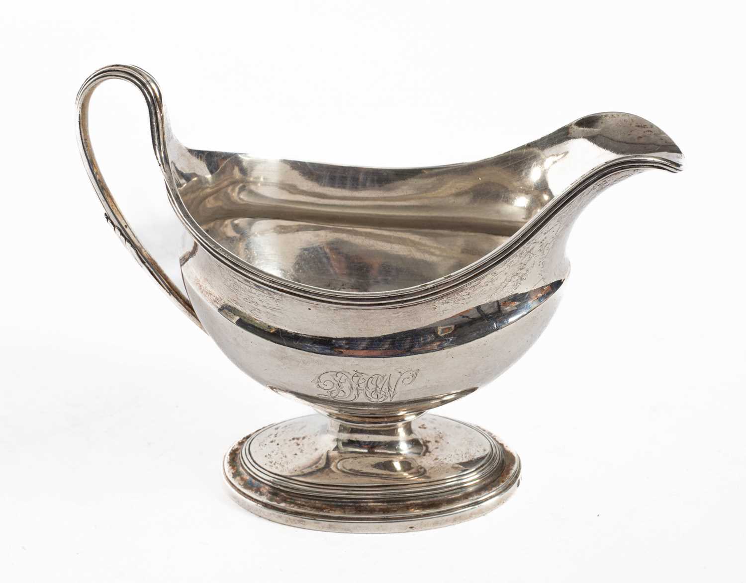 A George III silver sauceboat