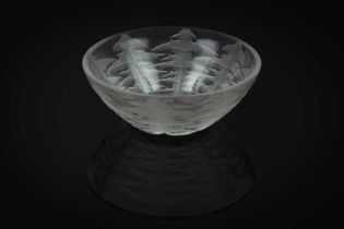 A Lalique Pissenlit pattern bowl