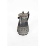 An Aesthetic Movement silver plated hot water jug