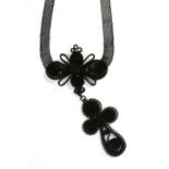 A Silesian wirework/ironwork necklace,