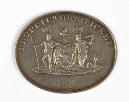 A Liverpool Racecourse Proprietor's silver ticket