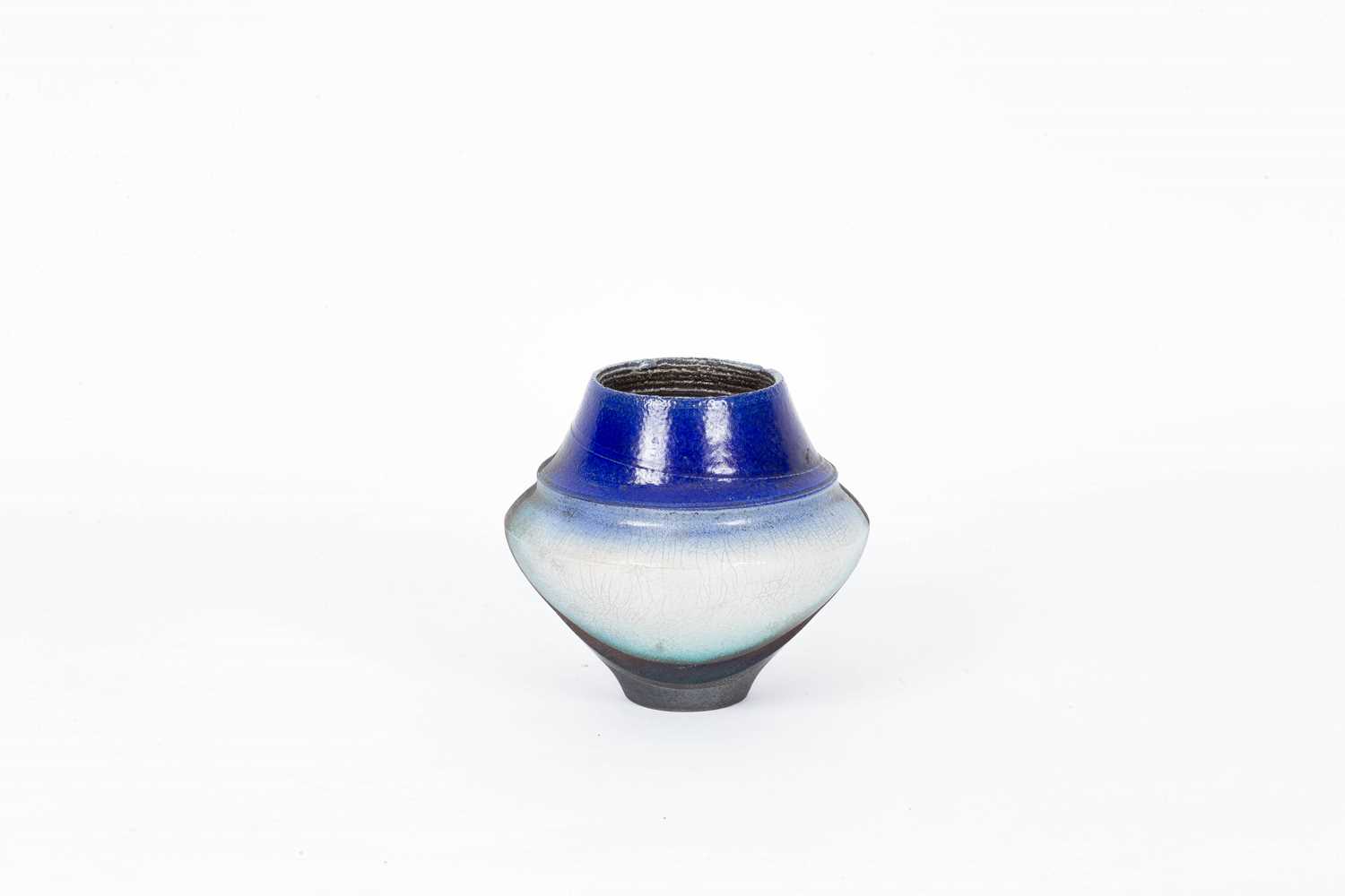 David Howard Jones (born 1953) raku pottery vase - Image 5 of 5