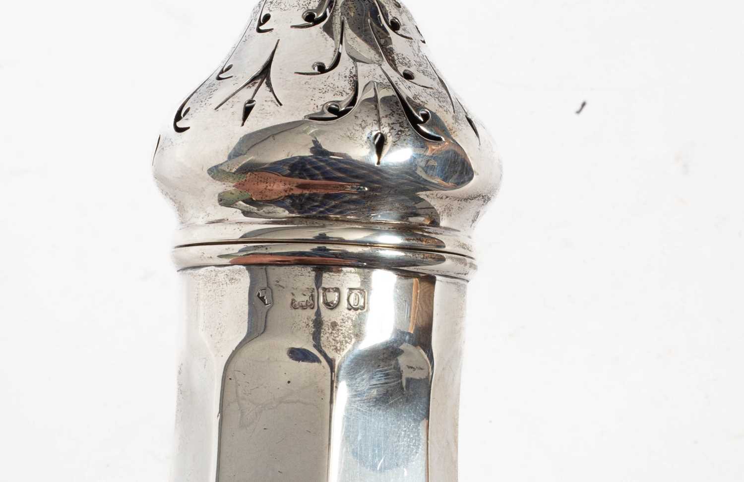 A silver sugar caster - Image 2 of 2