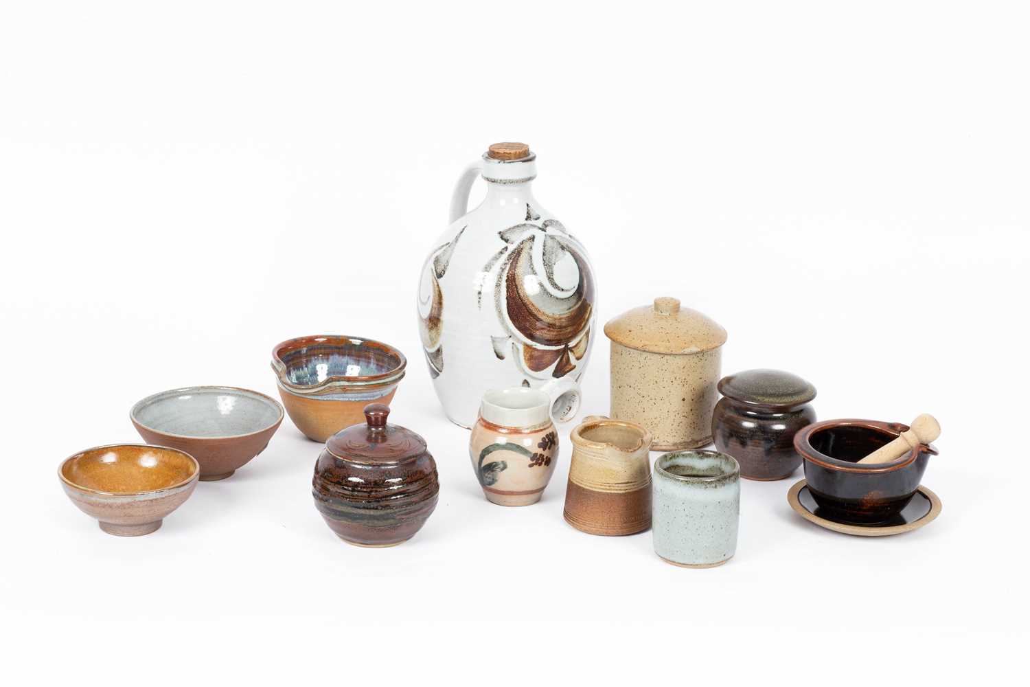 Assorted studio pottery