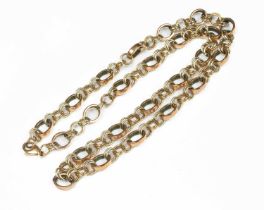 A 9ct gold chain link necklace
