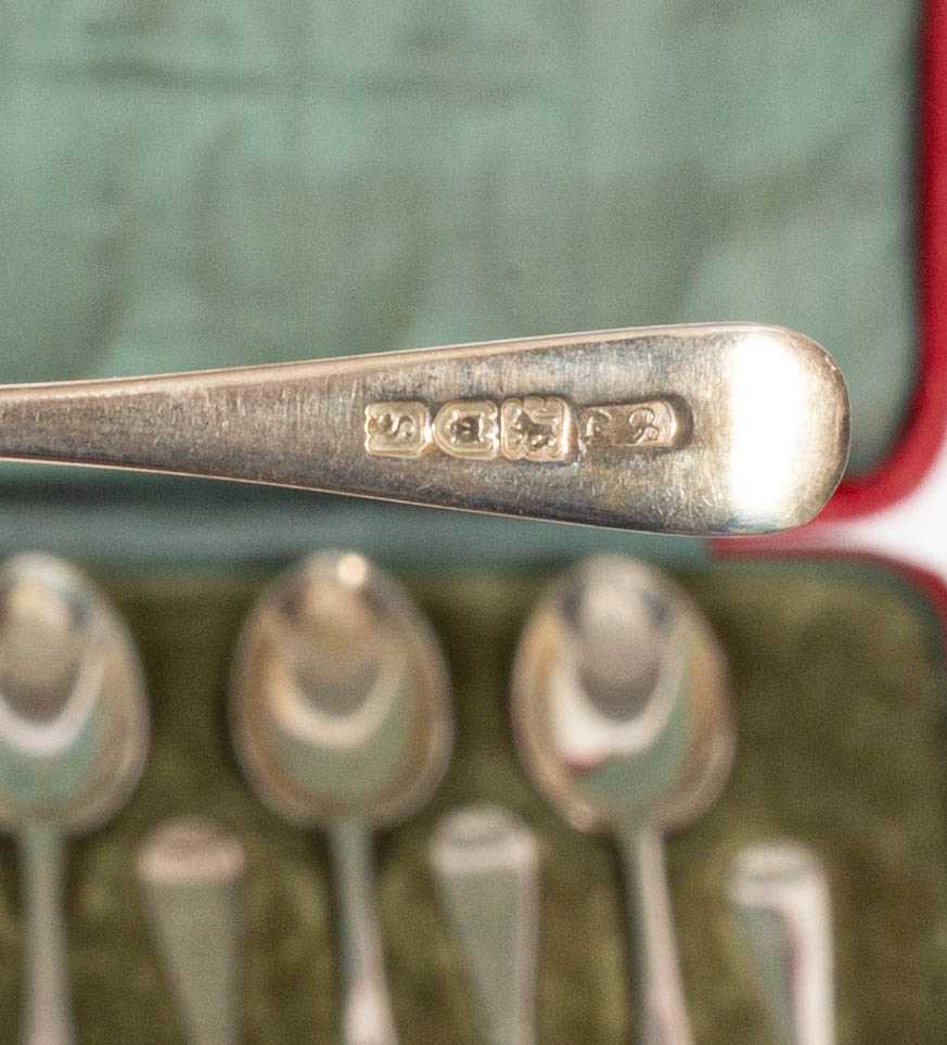 A set of twelve silver coffee spoons - Image 2 of 2