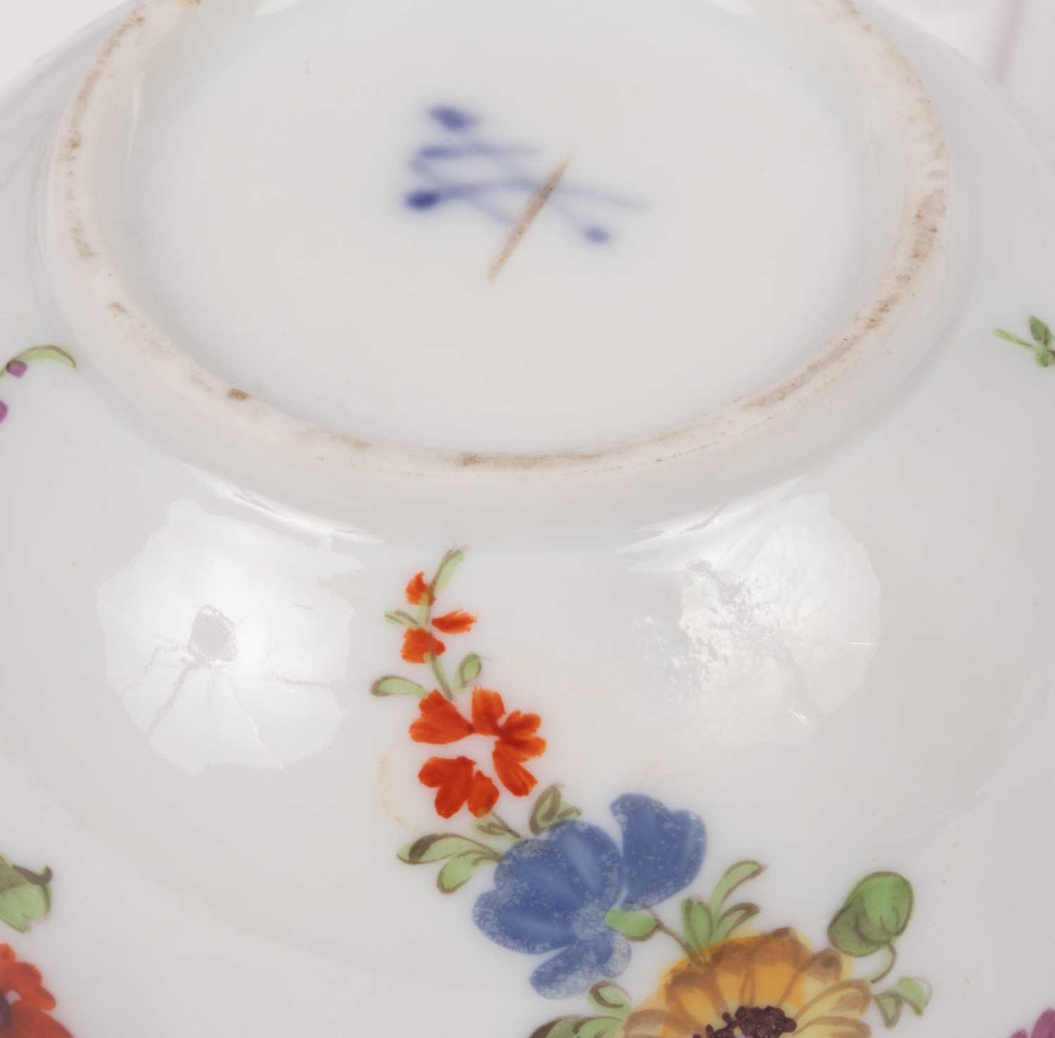 Three Meissen cups and saucers - Image 5 of 5