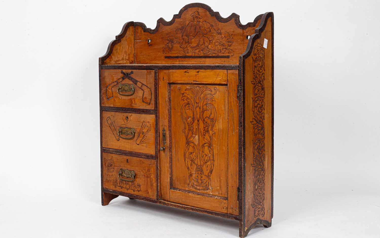 An early 20th Century smoking cabinet - Image 6 of 10