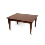 A George IV style mahogany extending dining table