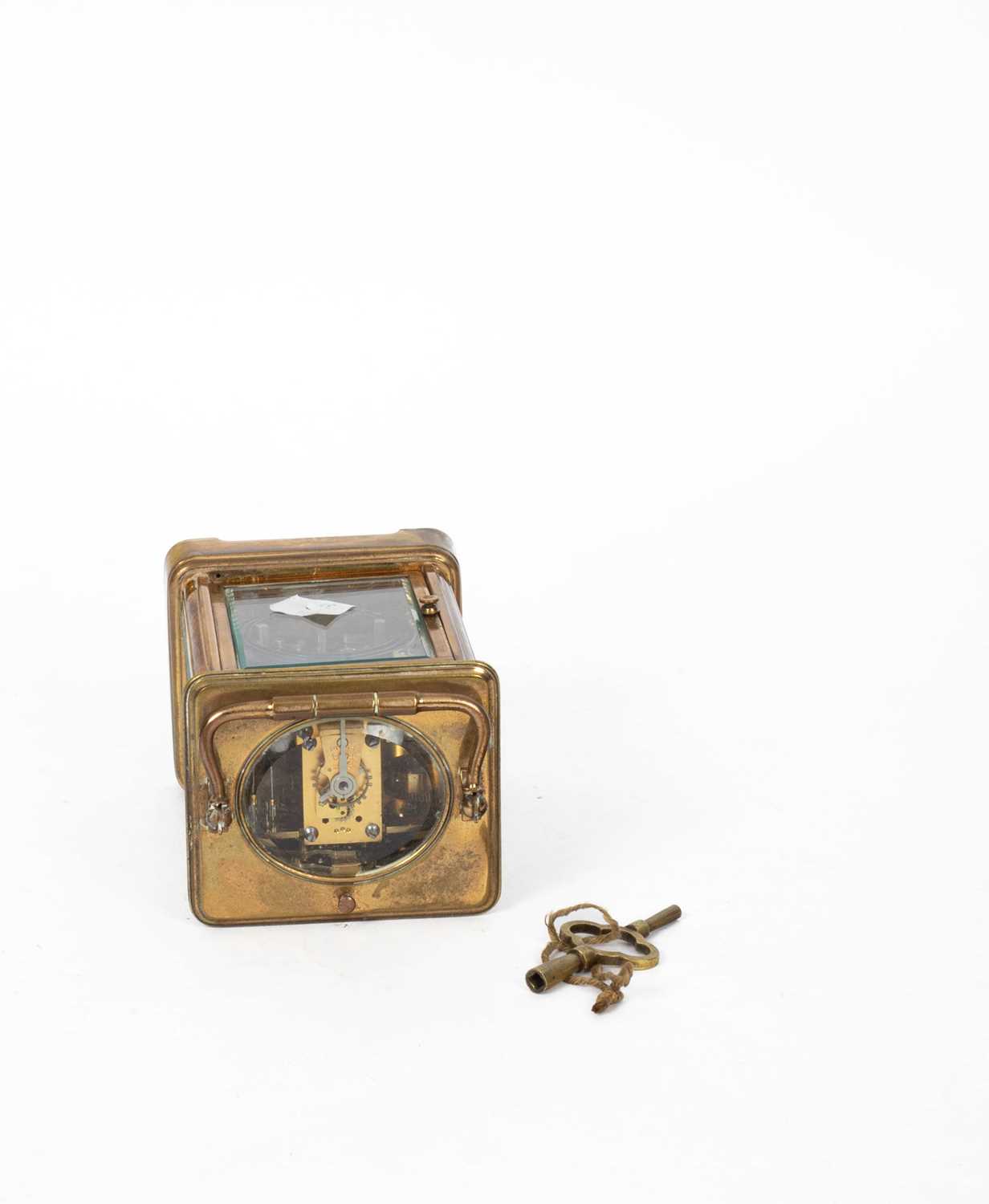 A gilt brass carriage clock - Image 5 of 6