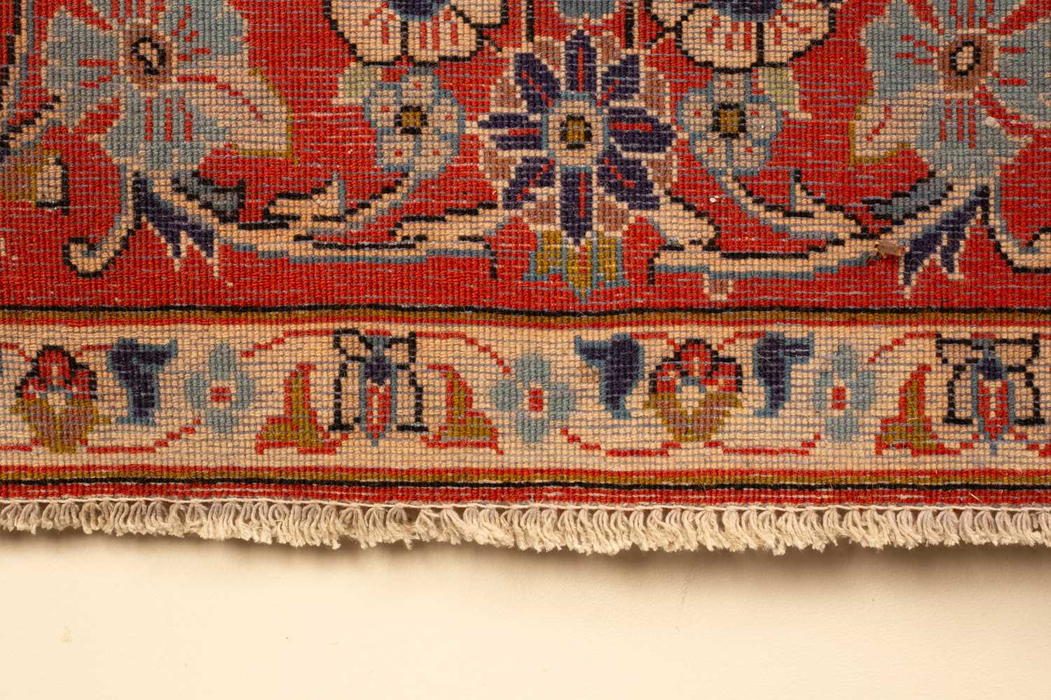 An Isfahan rug of unusual square size - Image 7 of 8