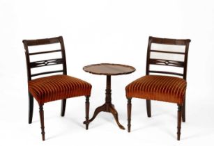 A pair of 19th Century mahogany dining chairs