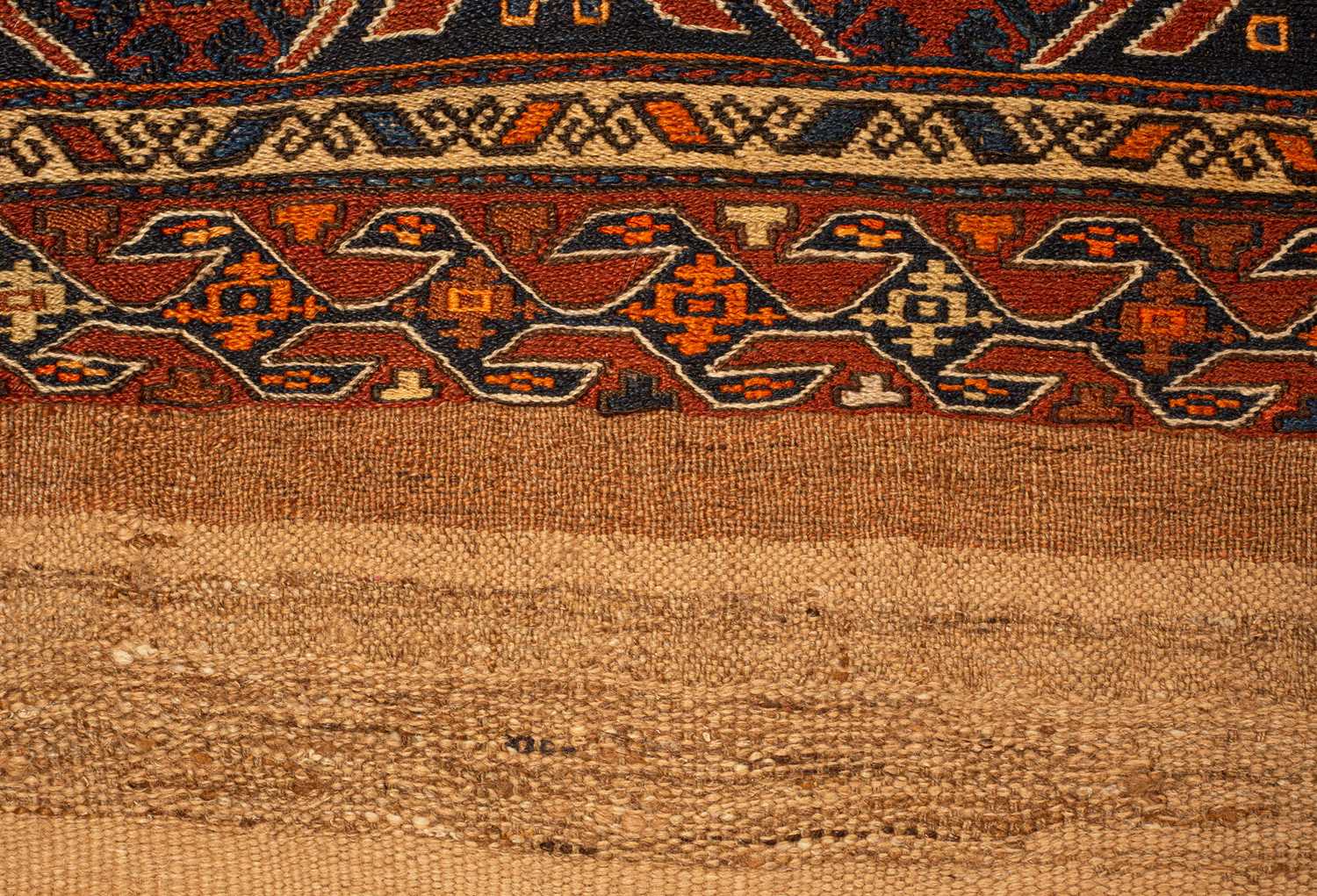 A Soumakh style rug or hanging - Image 2 of 8