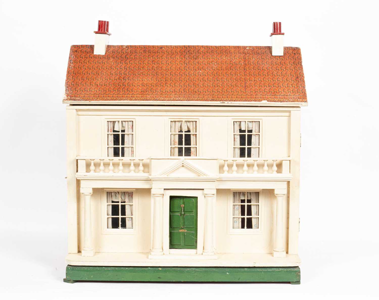 A Lines Bros white painted doll's house